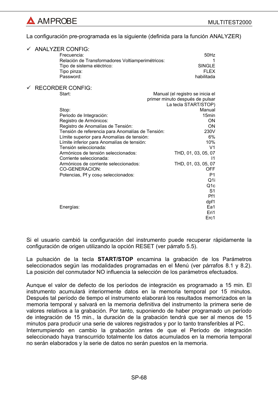 Amprobe | Amprobe Multitest-2000 Continuity-Tester User Manual | Page 248 / 279