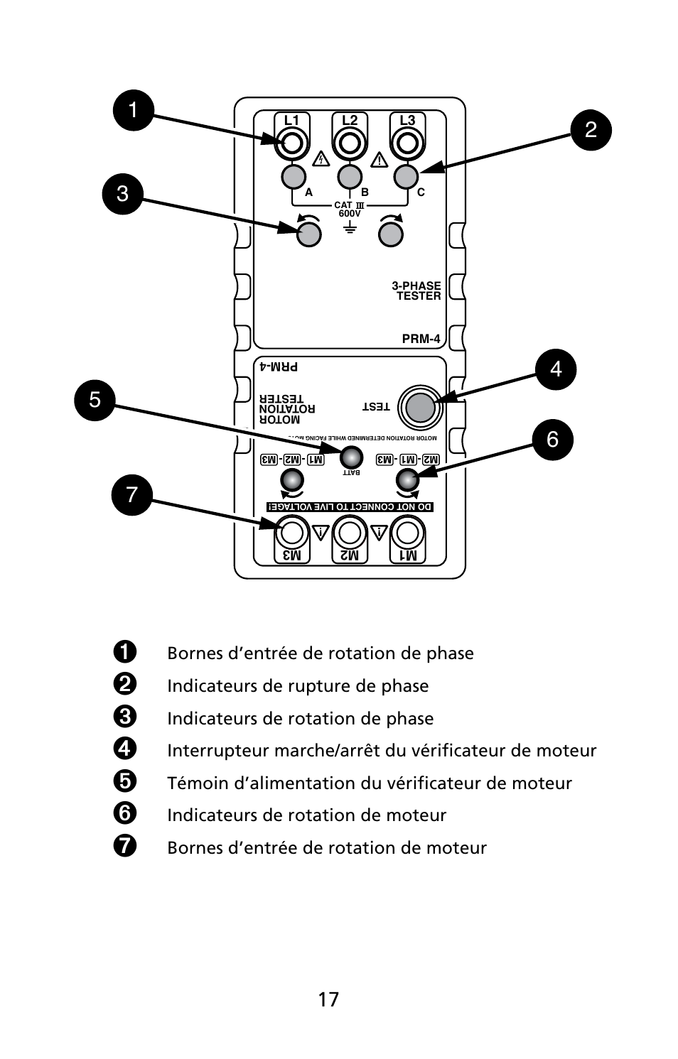 Amprobe PRM-4 Phase-Sequence-Motor-Rotation-Tester User Manual | Page 18 / 73