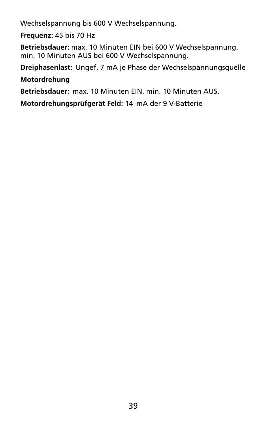 Amprobe PRM-4 Phase-Sequence-Motor-Rotation-Tester User Manual | Page 40 / 73