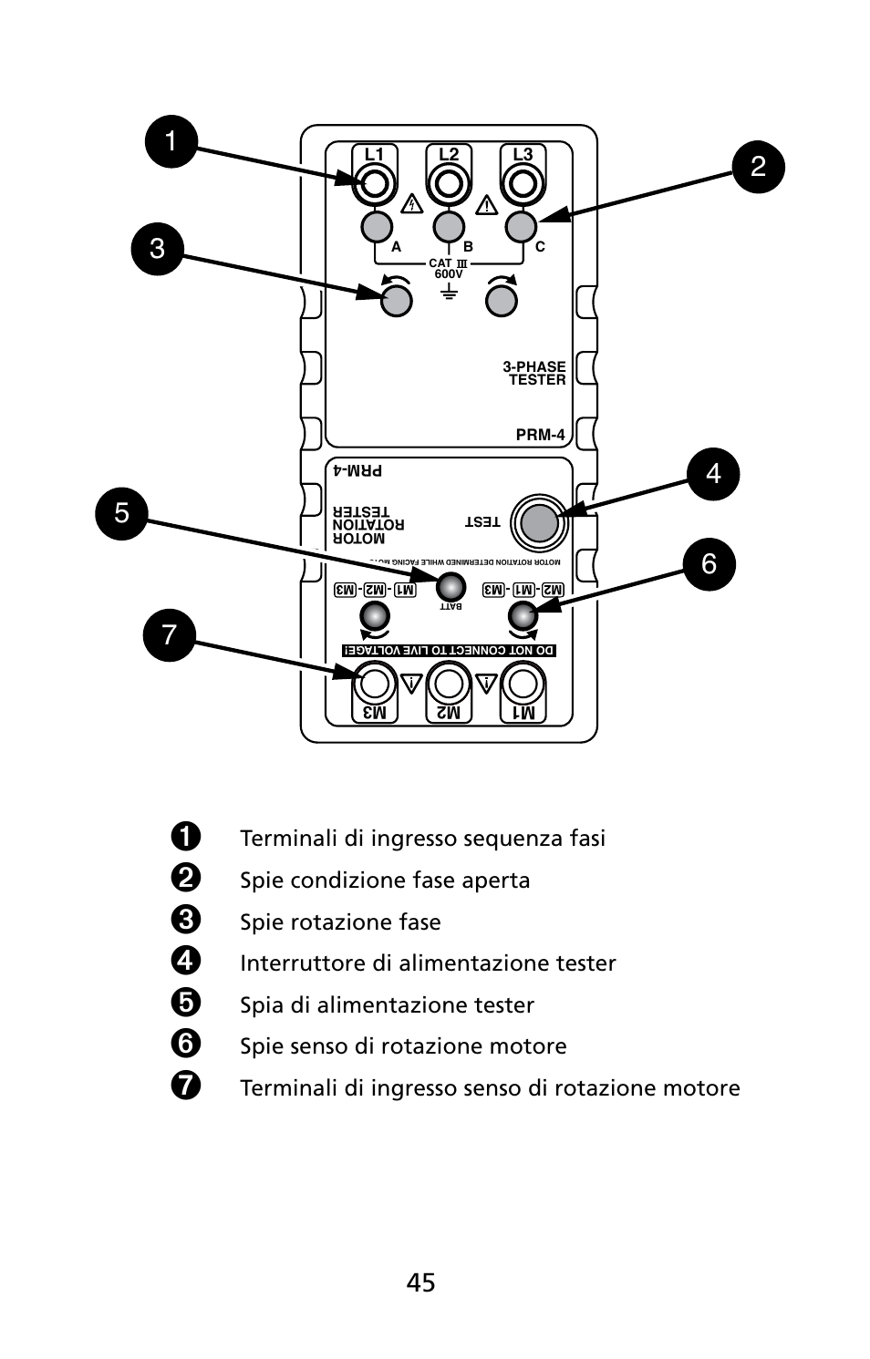 Amprobe PRM-4 Phase-Sequence-Motor-Rotation-Tester User Manual | Page 46 / 73