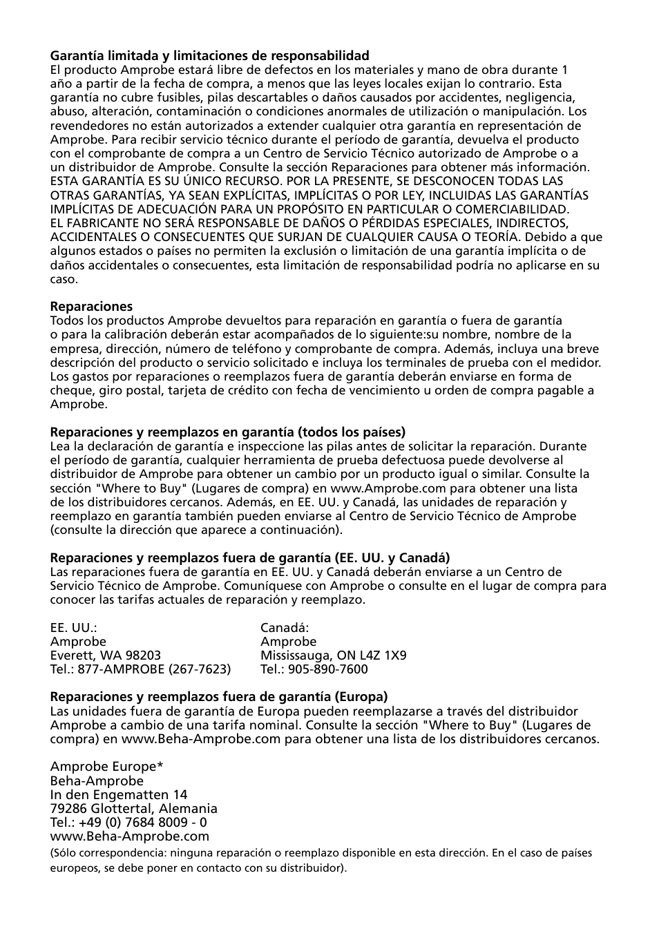 Amprobe PRM-6 User Manual | Page 16 / 52