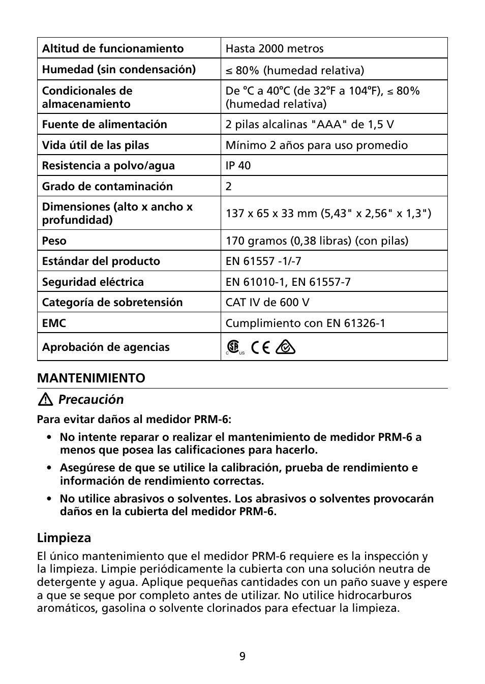 Amprobe PRM-6 User Manual | Page 25 / 52