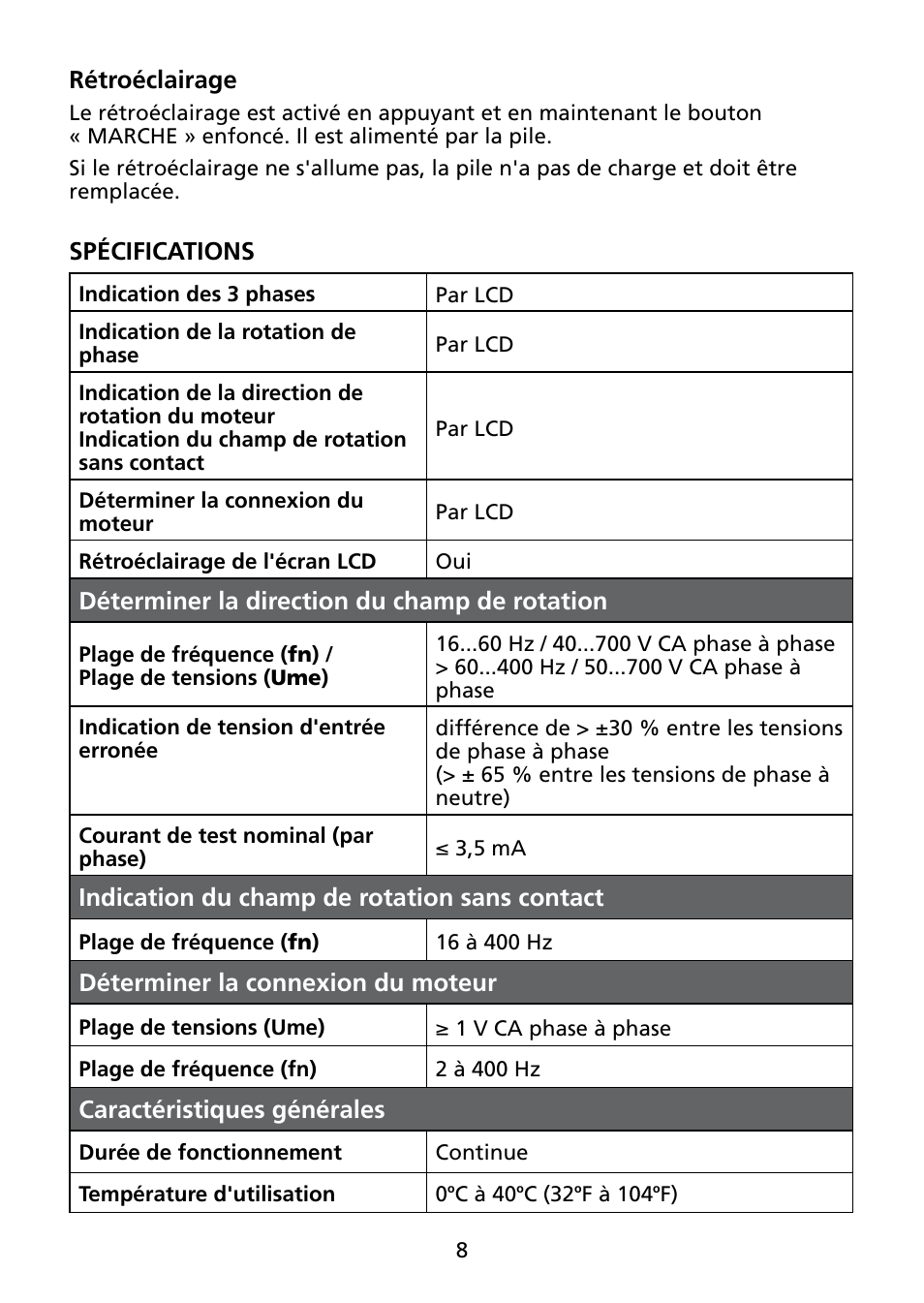 Amprobe PRM-6 User Manual | Page 36 / 52