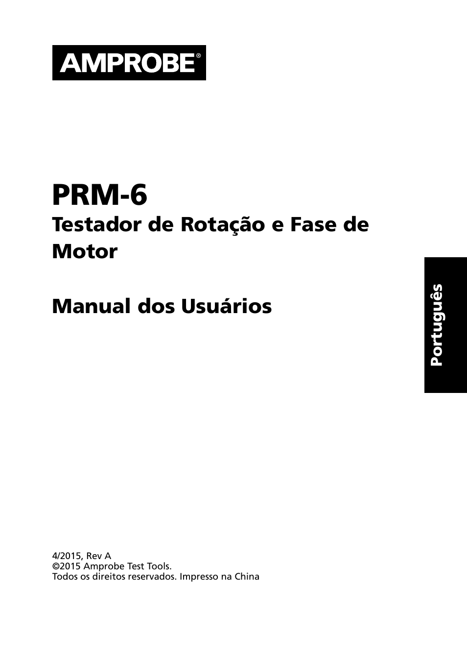 Prm-6 | Amprobe PRM-6 User Manual | Page 39 / 52