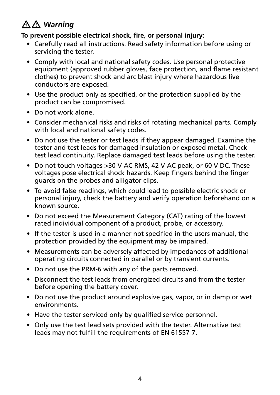Amprobe PRM-6 User Manual | Page 8 / 52