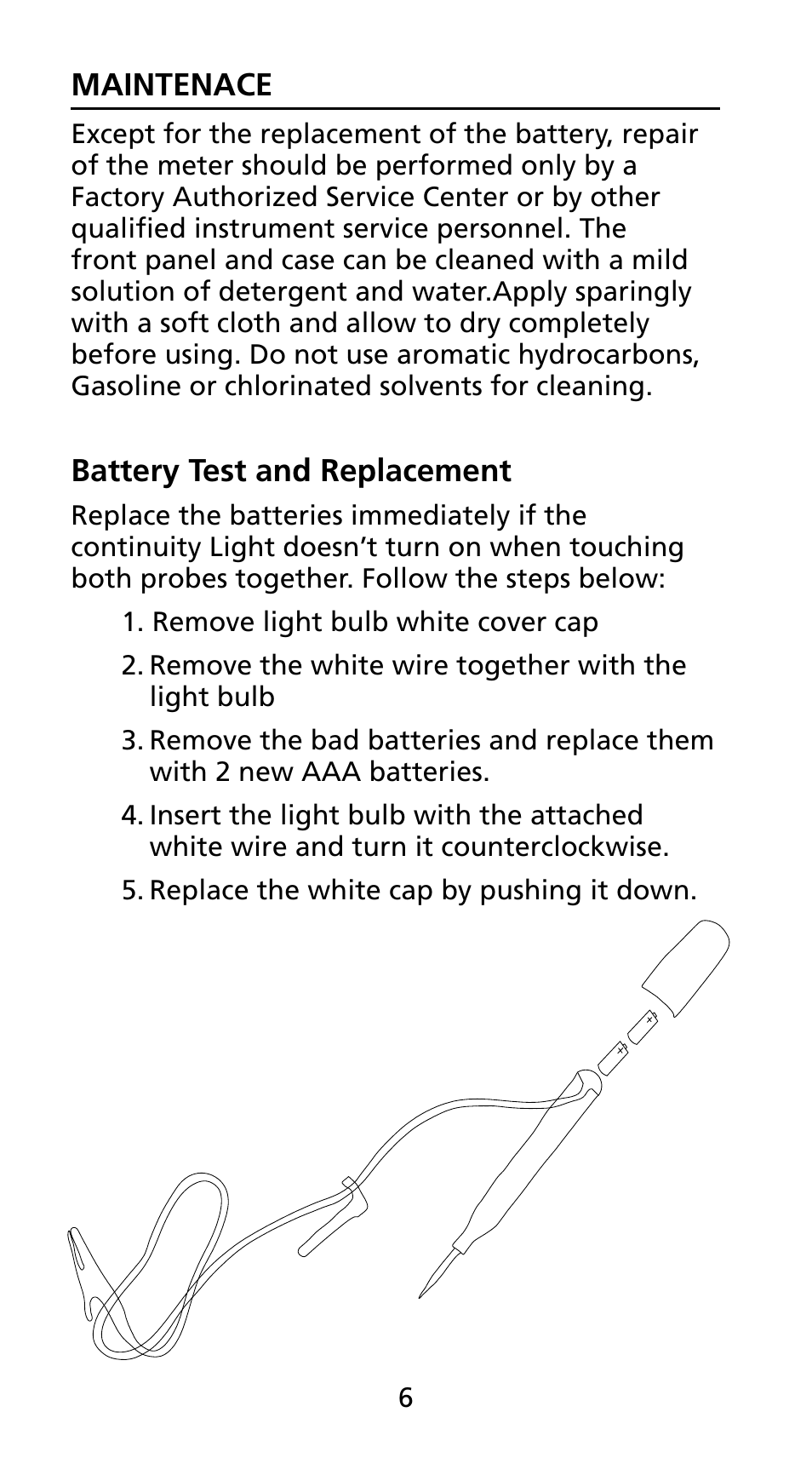 Amprobe PY-11 Continuity Tester User Manual | Page 12 / 14