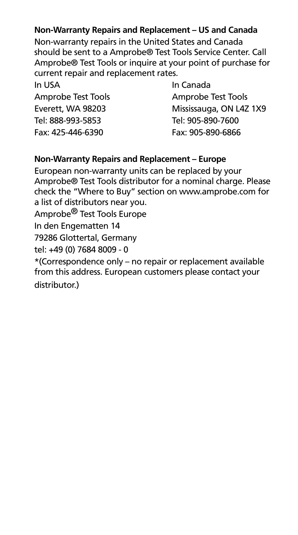 Amprobe PY-11 Continuity Tester User Manual | Page 5 / 14
