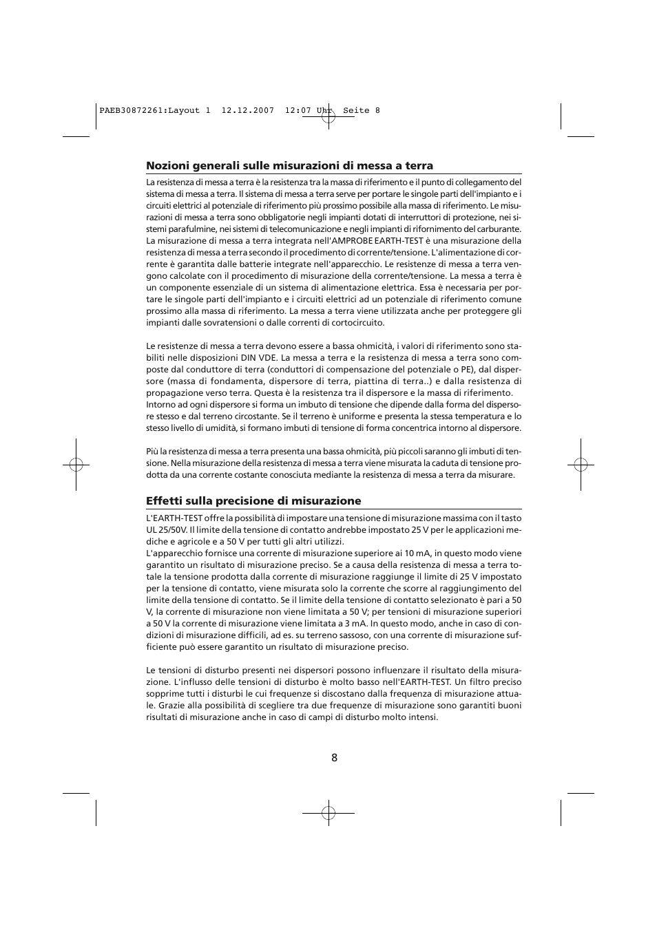 Amprobe Telaris-Earth-Test Earth-Resistance-Tester User Manual | Page 106 / 124