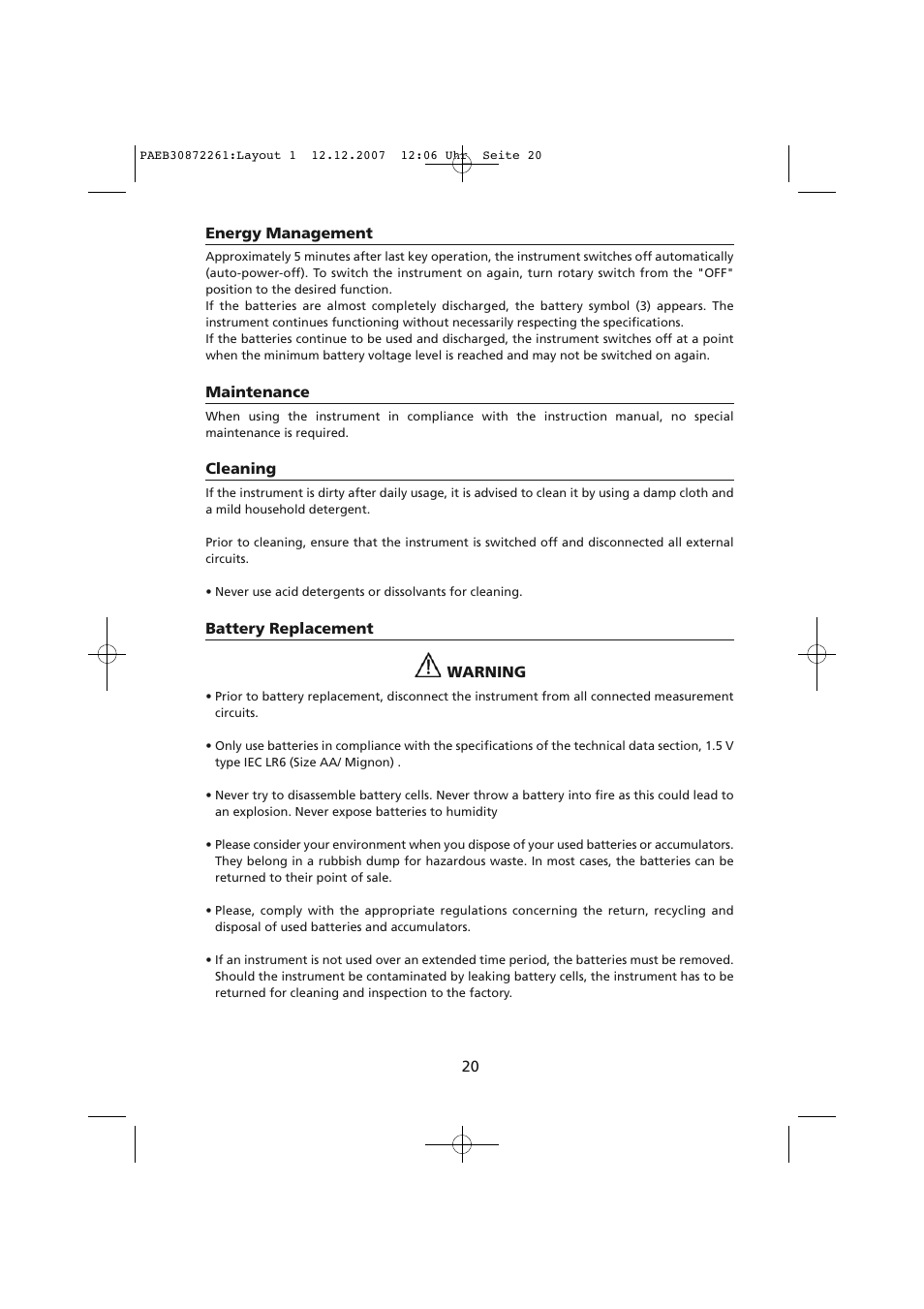 Amprobe Telaris-Earth-Test Earth-Resistance-Tester User Manual | Page 22 / 124