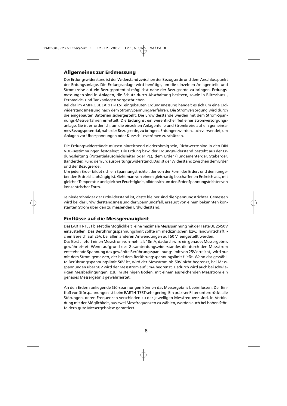 Amprobe Telaris-Earth-Test Earth-Resistance-Tester User Manual | Page 34 / 124