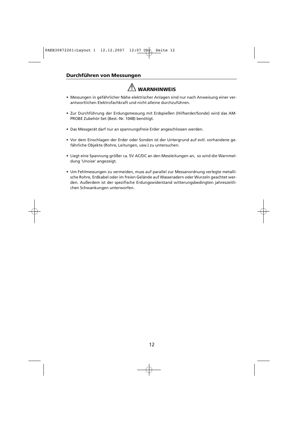 Amprobe Telaris-Earth-Test Earth-Resistance-Tester User Manual | Page 38 / 124