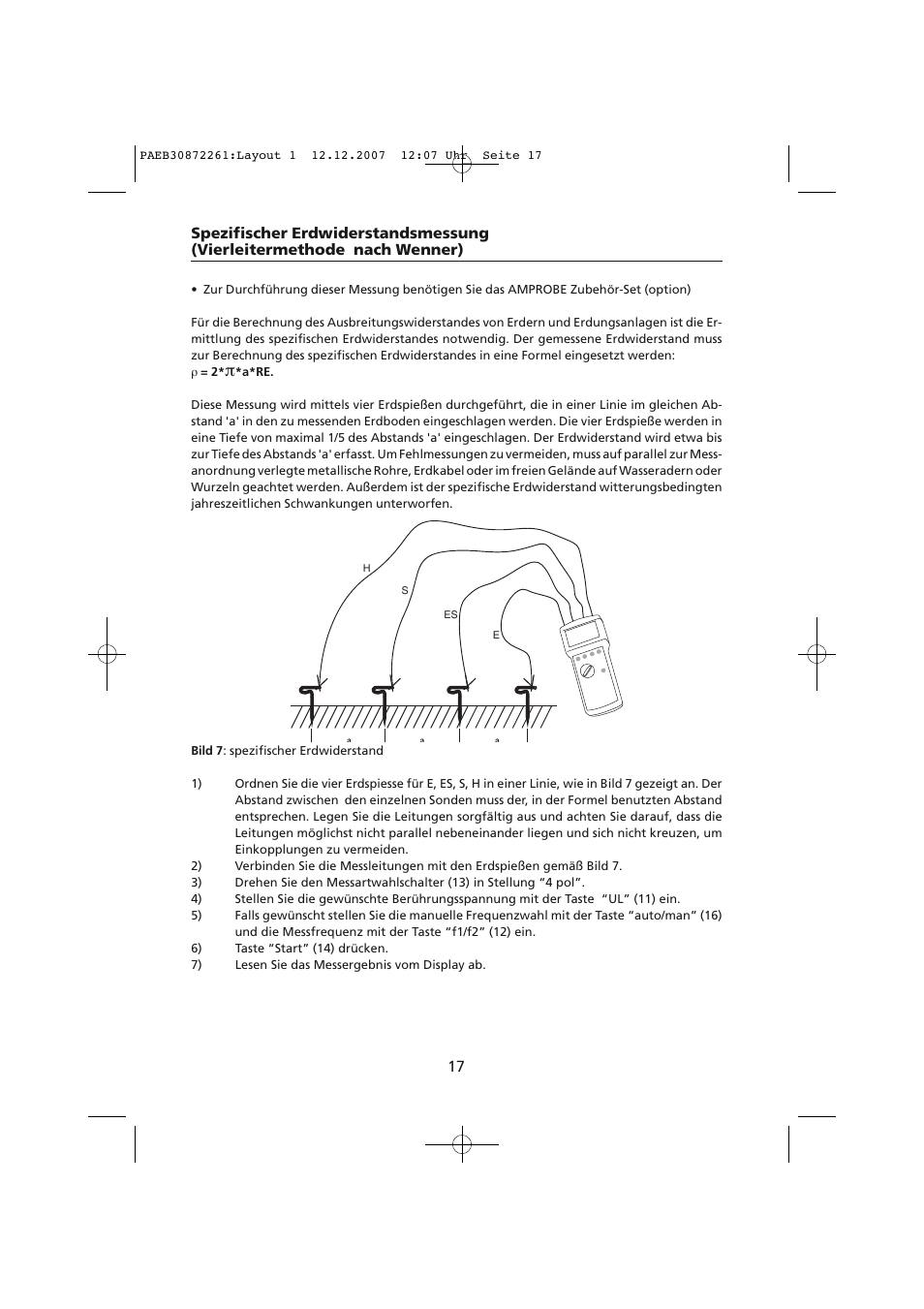 Amprobe Telaris-Earth-Test Earth-Resistance-Tester User Manual | Page 43 / 124