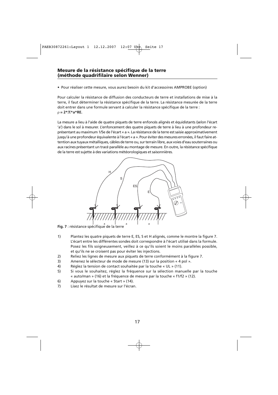 Amprobe Telaris-Earth-Test Earth-Resistance-Tester User Manual | Page 67 / 124