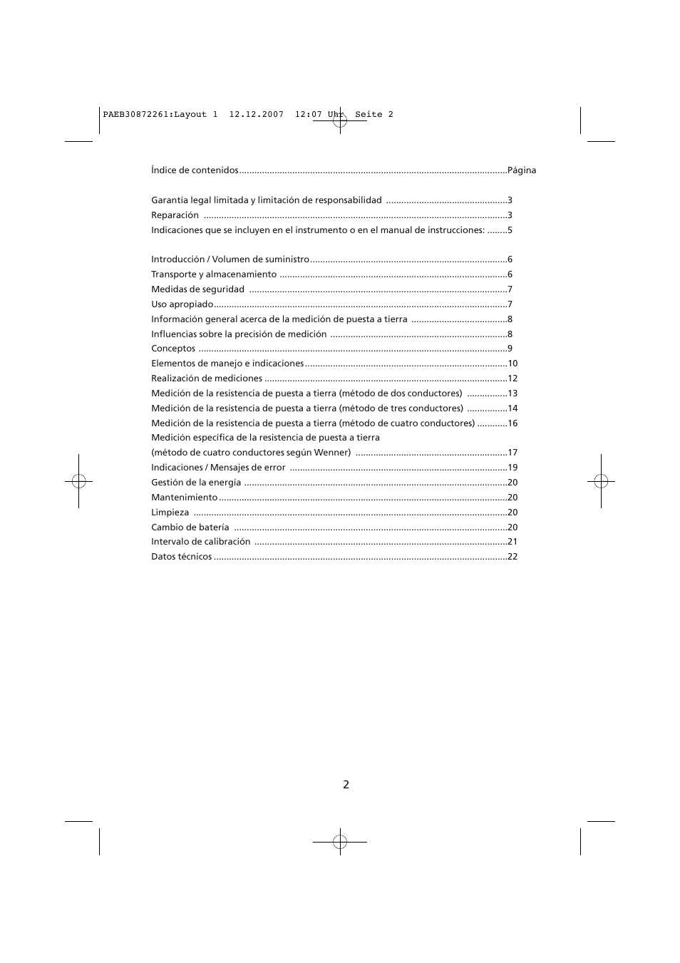 Amprobe Telaris-Earth-Test Earth-Resistance-Tester User Manual | Page 76 / 124