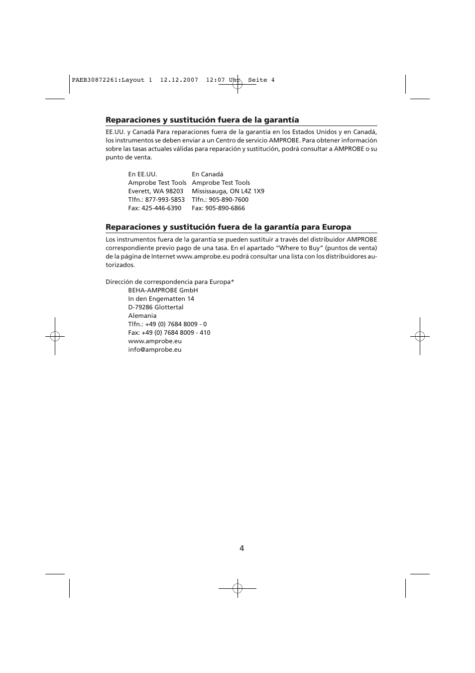 Amprobe Telaris-Earth-Test Earth-Resistance-Tester User Manual | Page 78 / 124