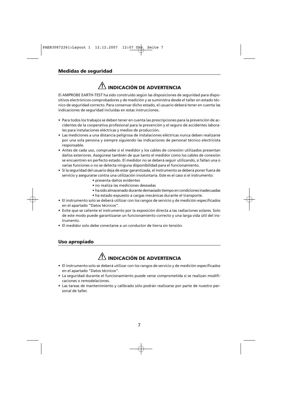 Amprobe Telaris-Earth-Test Earth-Resistance-Tester User Manual | Page 81 / 124