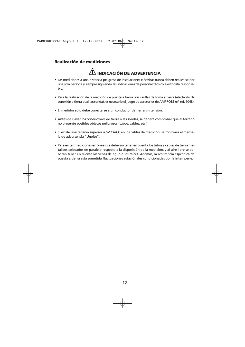 Amprobe Telaris-Earth-Test Earth-Resistance-Tester User Manual | Page 86 / 124