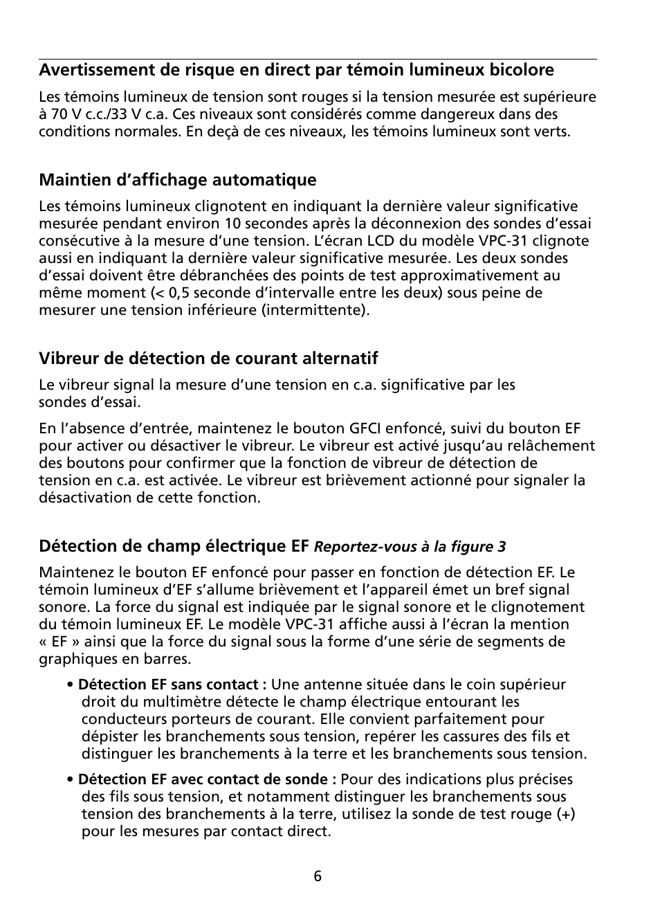 Amprobe VPC-30 VPC-31 Voltage-Continuity User Manual | Page 30 / 96