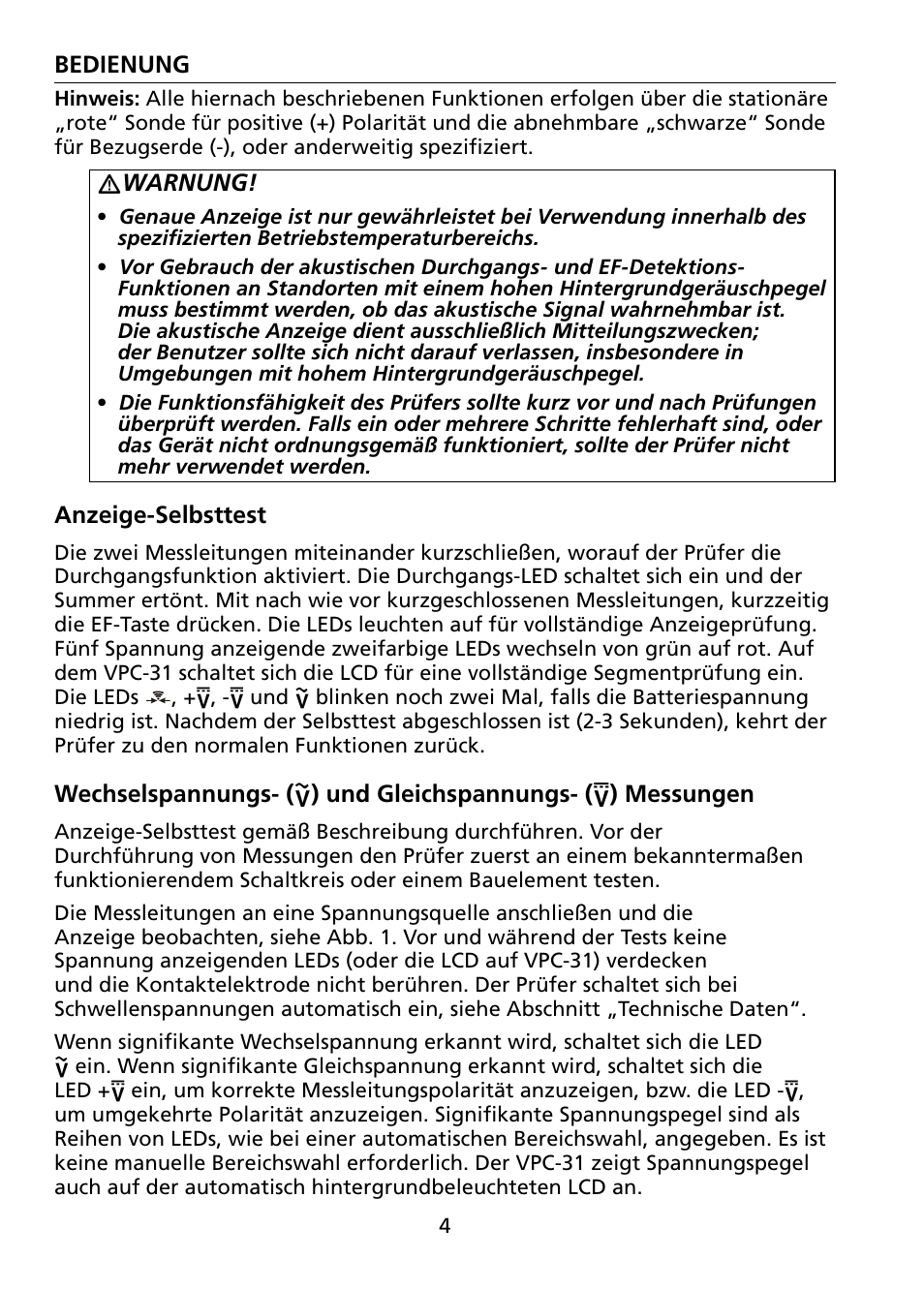 Amprobe VPC-30 VPC-31 Voltage-Continuity User Manual | Page 46 / 96