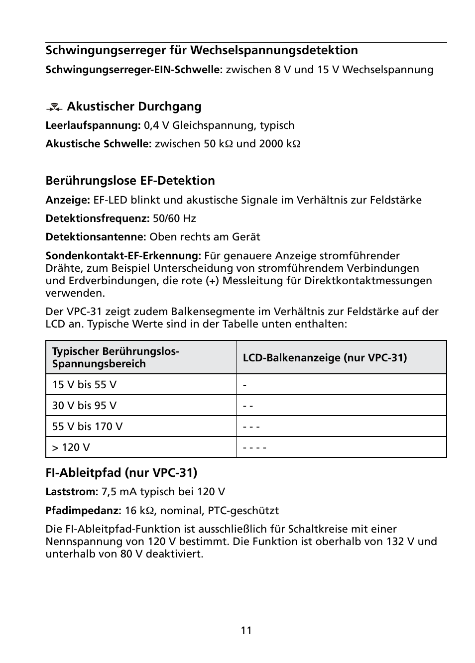 Amprobe VPC-30 VPC-31 Voltage-Continuity User Manual | Page 53 / 96