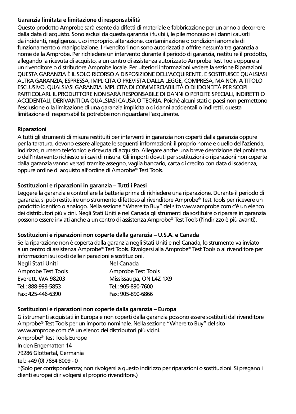 Amprobe VPC-30 VPC-31 Voltage-Continuity User Manual | Page 58 / 96