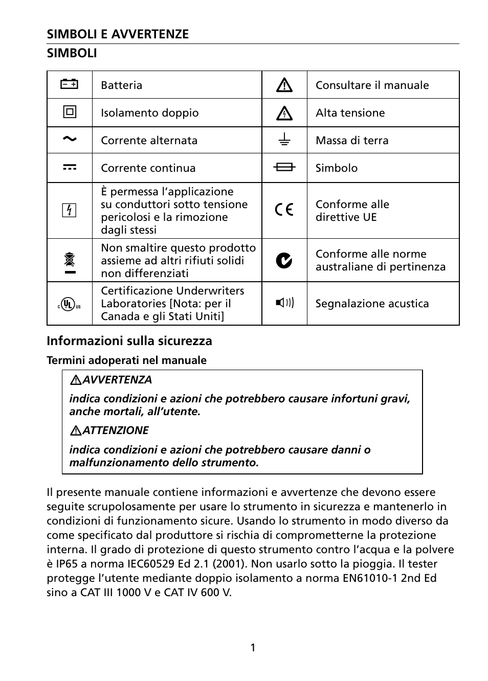 Amprobe VPC-30 VPC-31 Voltage-Continuity User Manual | Page 61 / 96