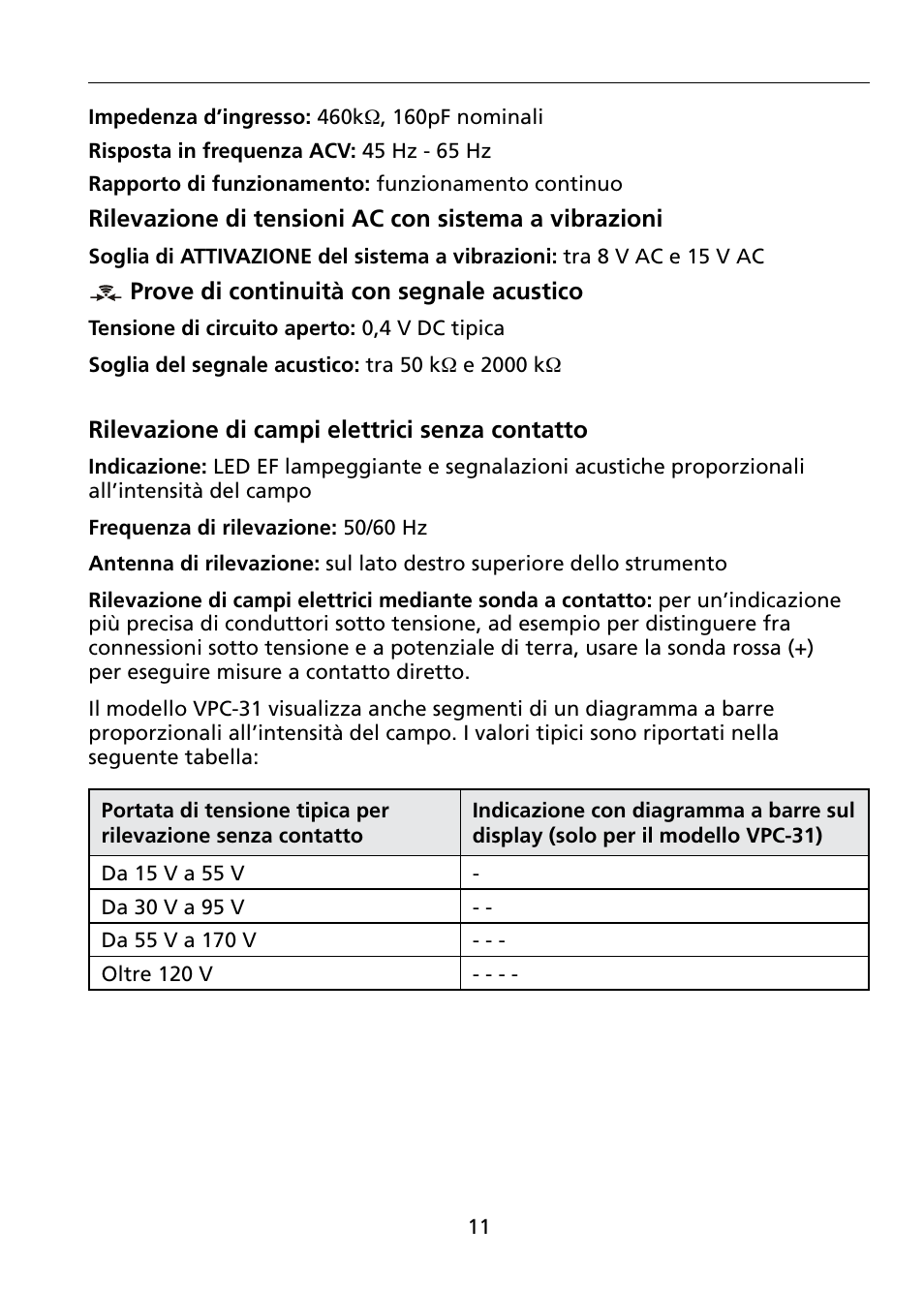 Amprobe VPC-30 VPC-31 Voltage-Continuity User Manual | Page 71 / 96