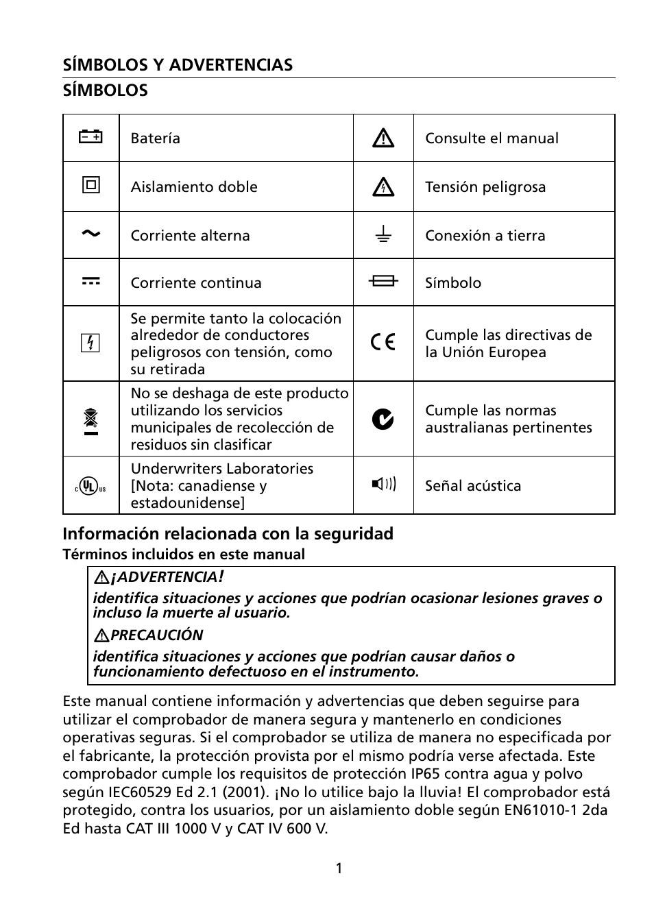 Amprobe VPC-30 VPC-31 Voltage-Continuity User Manual | Page 79 / 96