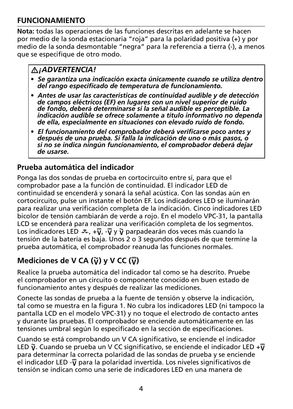 Amprobe VPC-30 VPC-31 Voltage-Continuity User Manual | Page 82 / 96