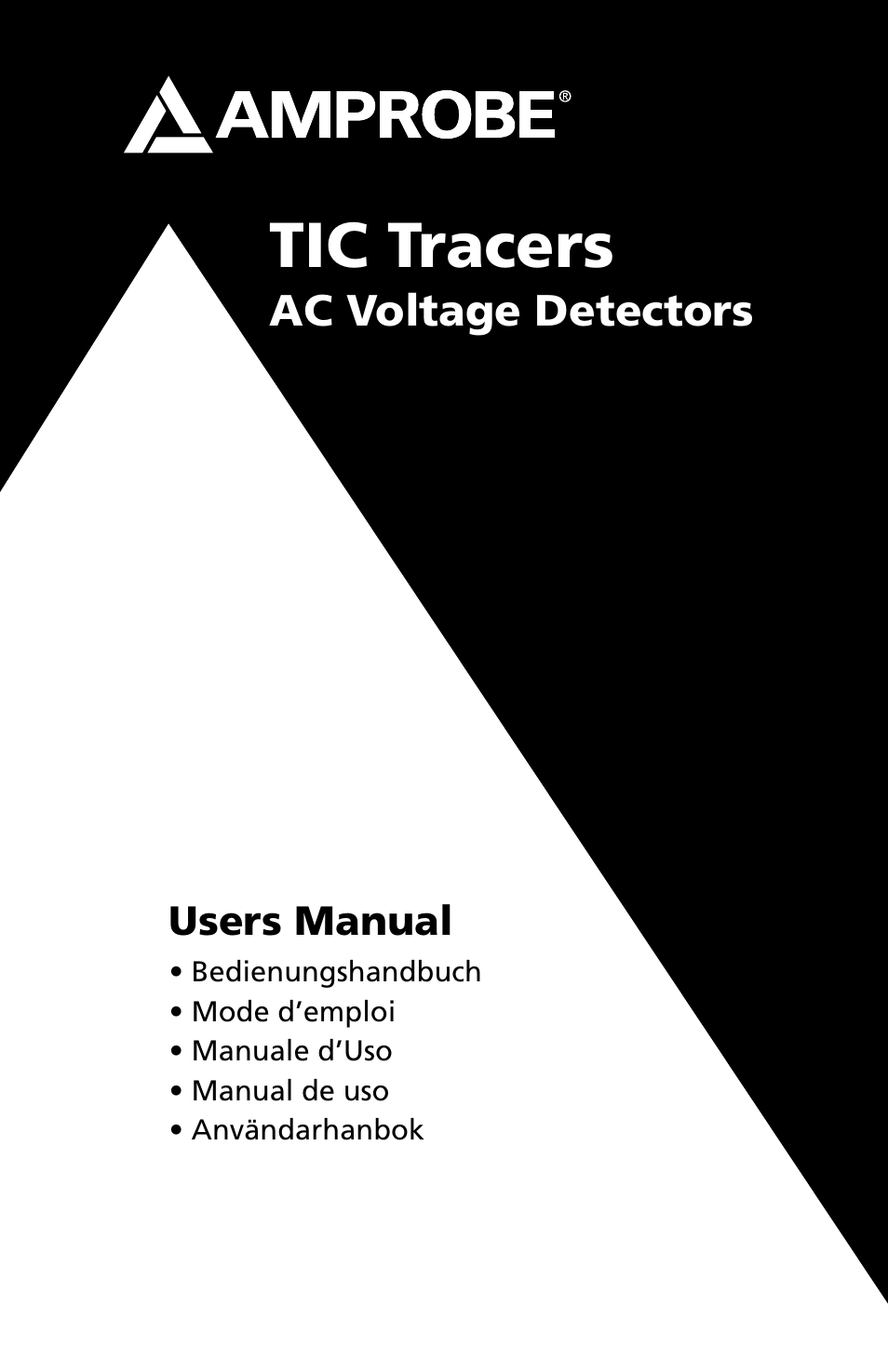 Amprobe TIC300CC TIC-Tracer User Manual | 76 pages