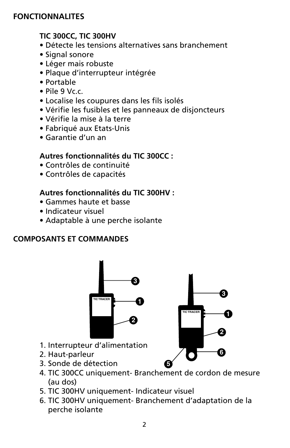 Amprobe TIC300CC TIC-Tracer User Manual | Page 18 / 76