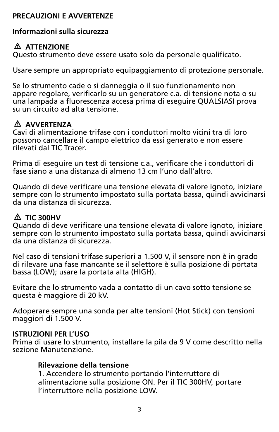 Amprobe TIC300CC TIC-Tracer User Manual | Page 31 / 76