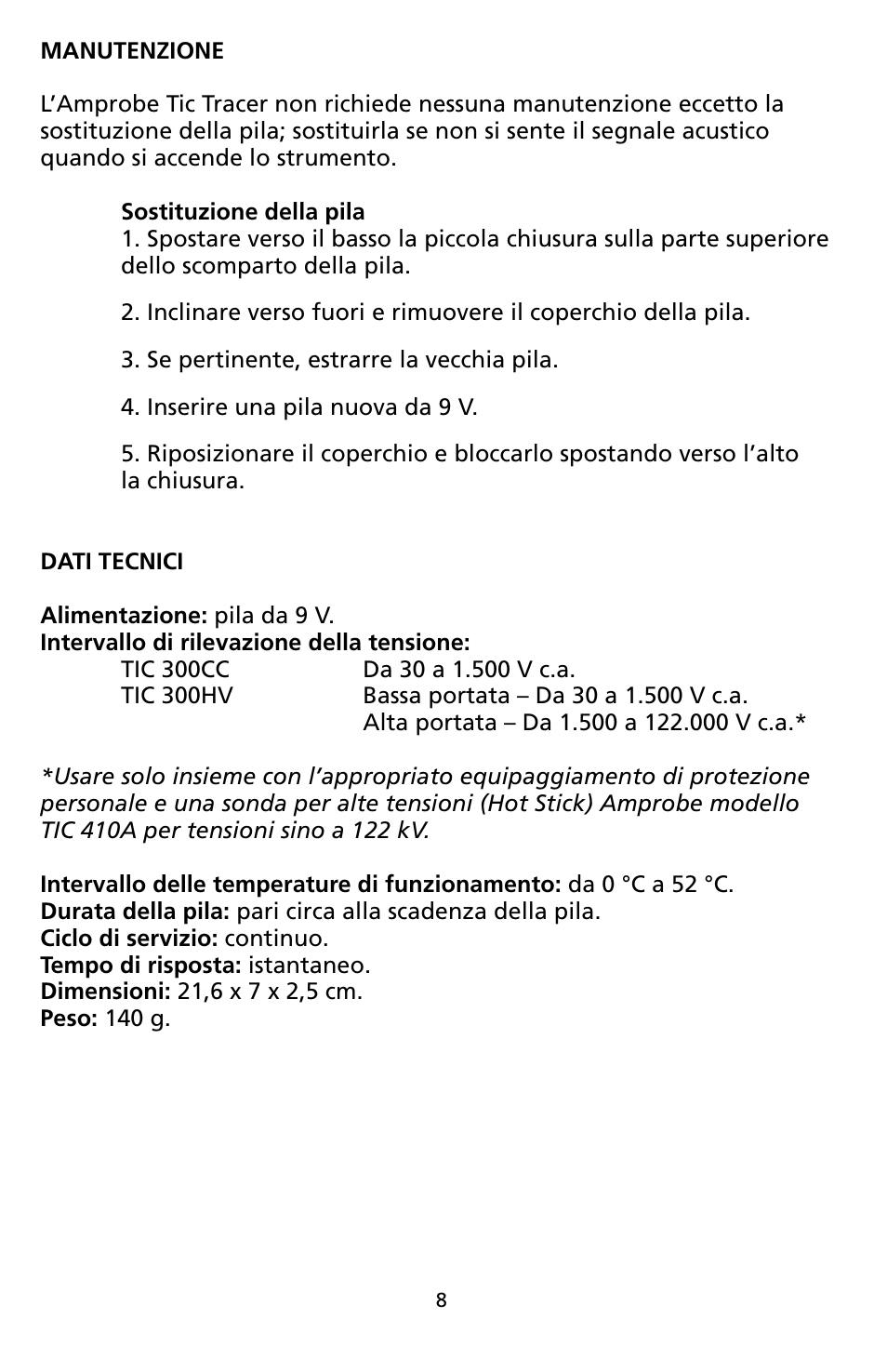 Amprobe TIC300CC TIC-Tracer User Manual | Page 36 / 76