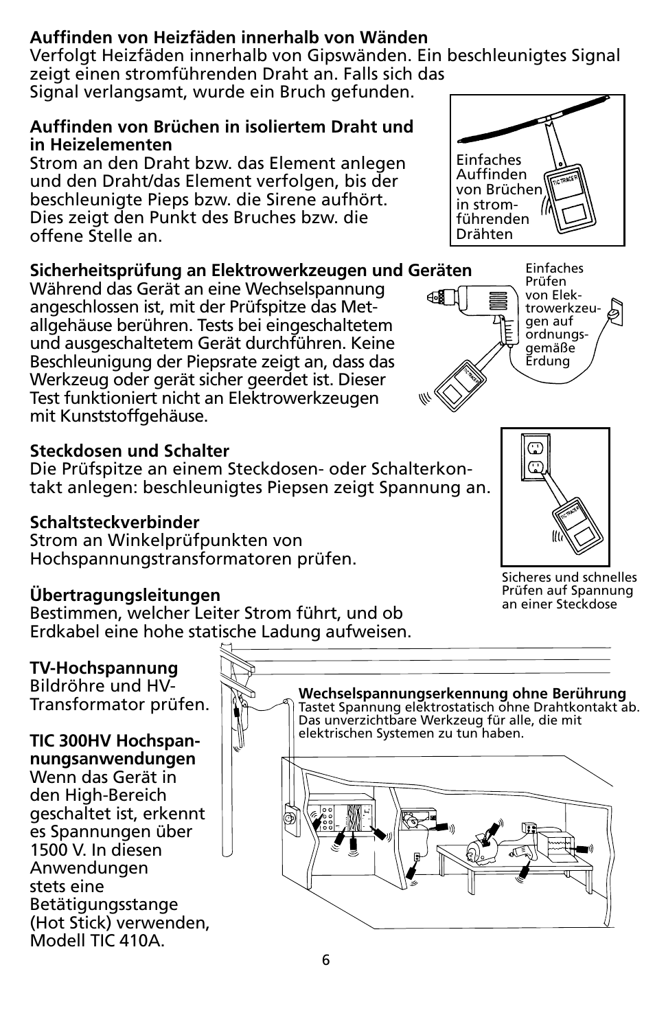 Amprobe TIC300CC TIC-Tracer User Manual | Page 46 / 76