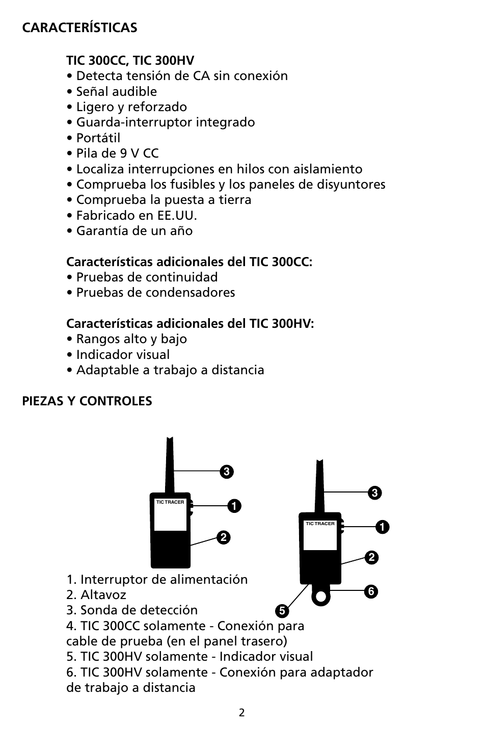 Amprobe TIC300CC TIC-Tracer User Manual | Page 54 / 76