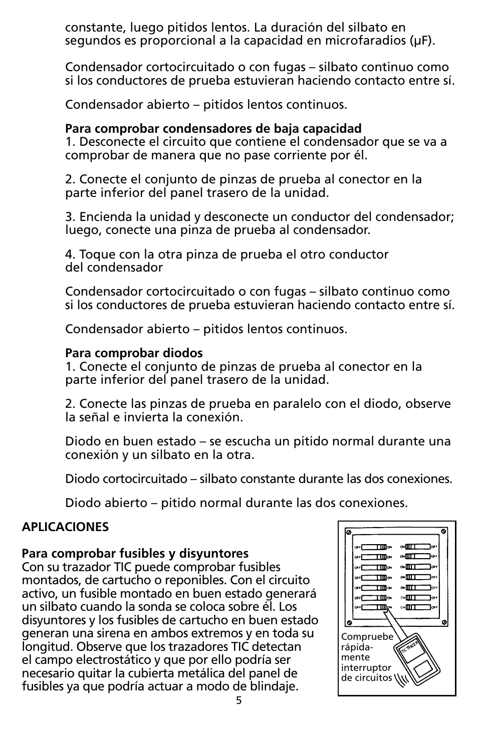 Amprobe TIC300CC TIC-Tracer User Manual | Page 57 / 76