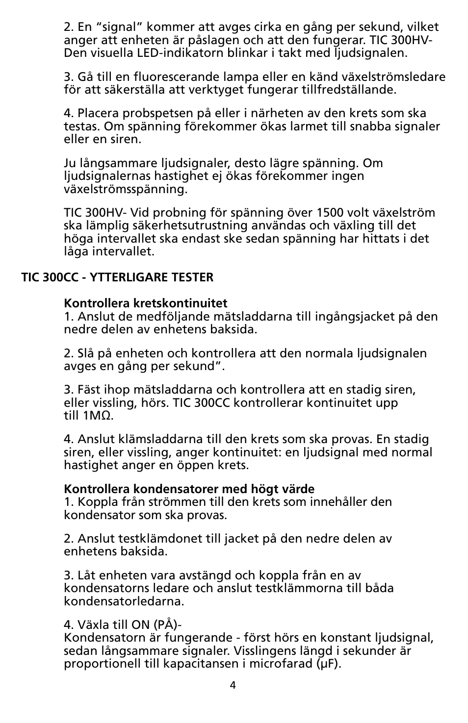 Amprobe TIC300CC TIC-Tracer User Manual | Page 68 / 76