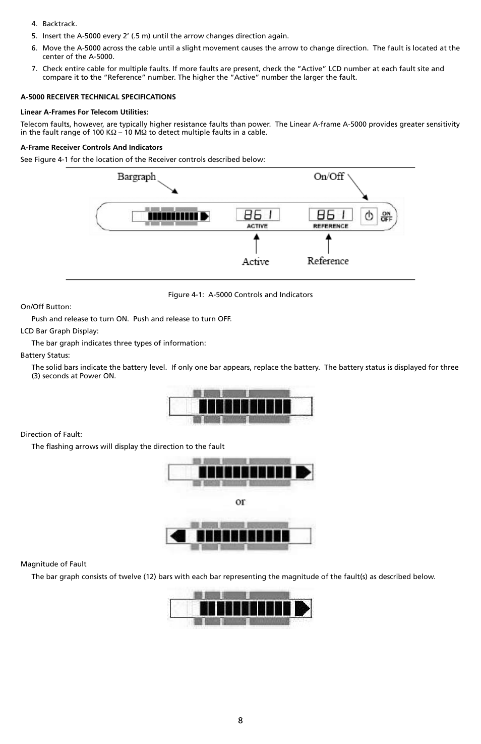 Amprobe A-5000 Sheath Fault Locator User Manual | Page 10 / 110