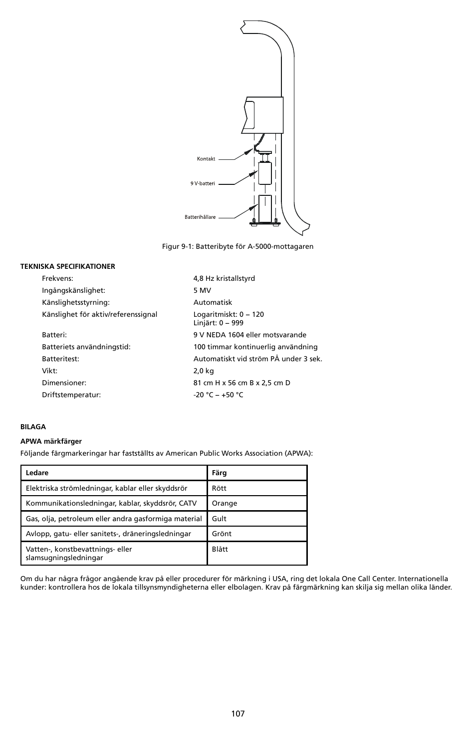 Amprobe A-5000 Sheath Fault Locator User Manual | Page 109 / 110