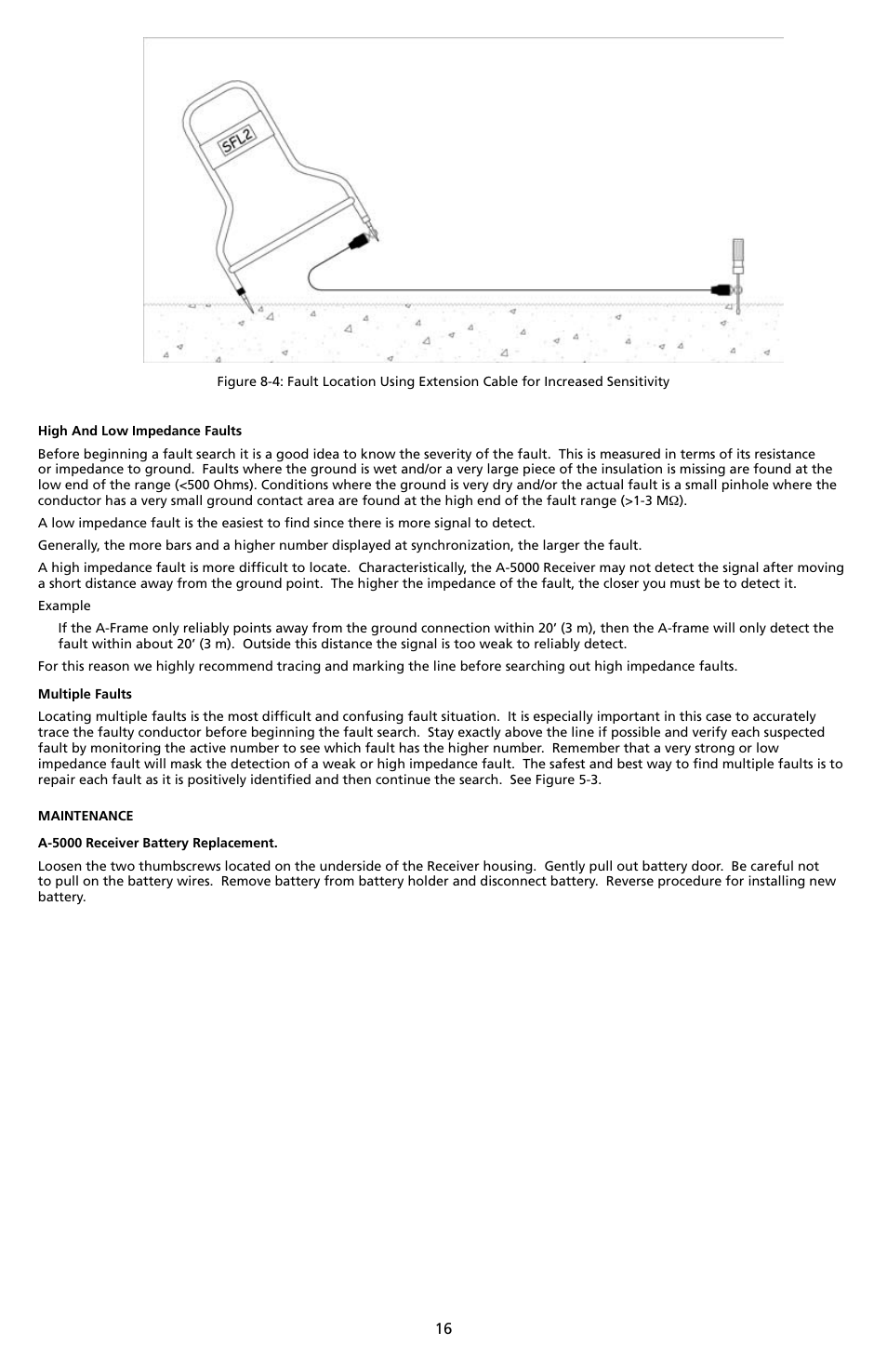 Amprobe A-5000 Sheath Fault Locator User Manual | Page 18 / 110