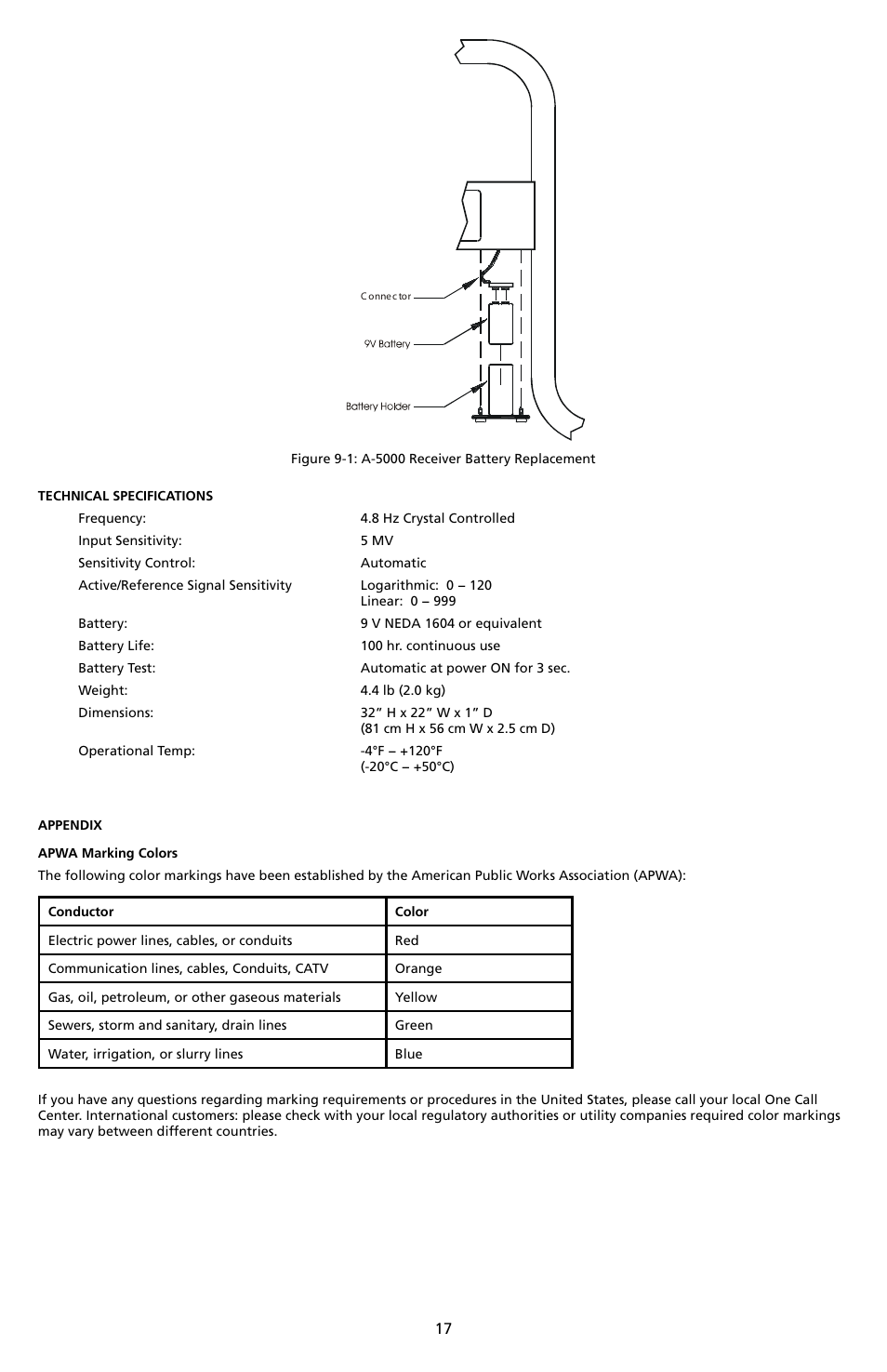 Amprobe A-5000 Sheath Fault Locator User Manual | Page 19 / 110