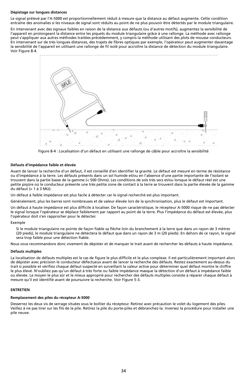 Amprobe A-5000 Sheath Fault Locator User Manual | Page 36 / 110