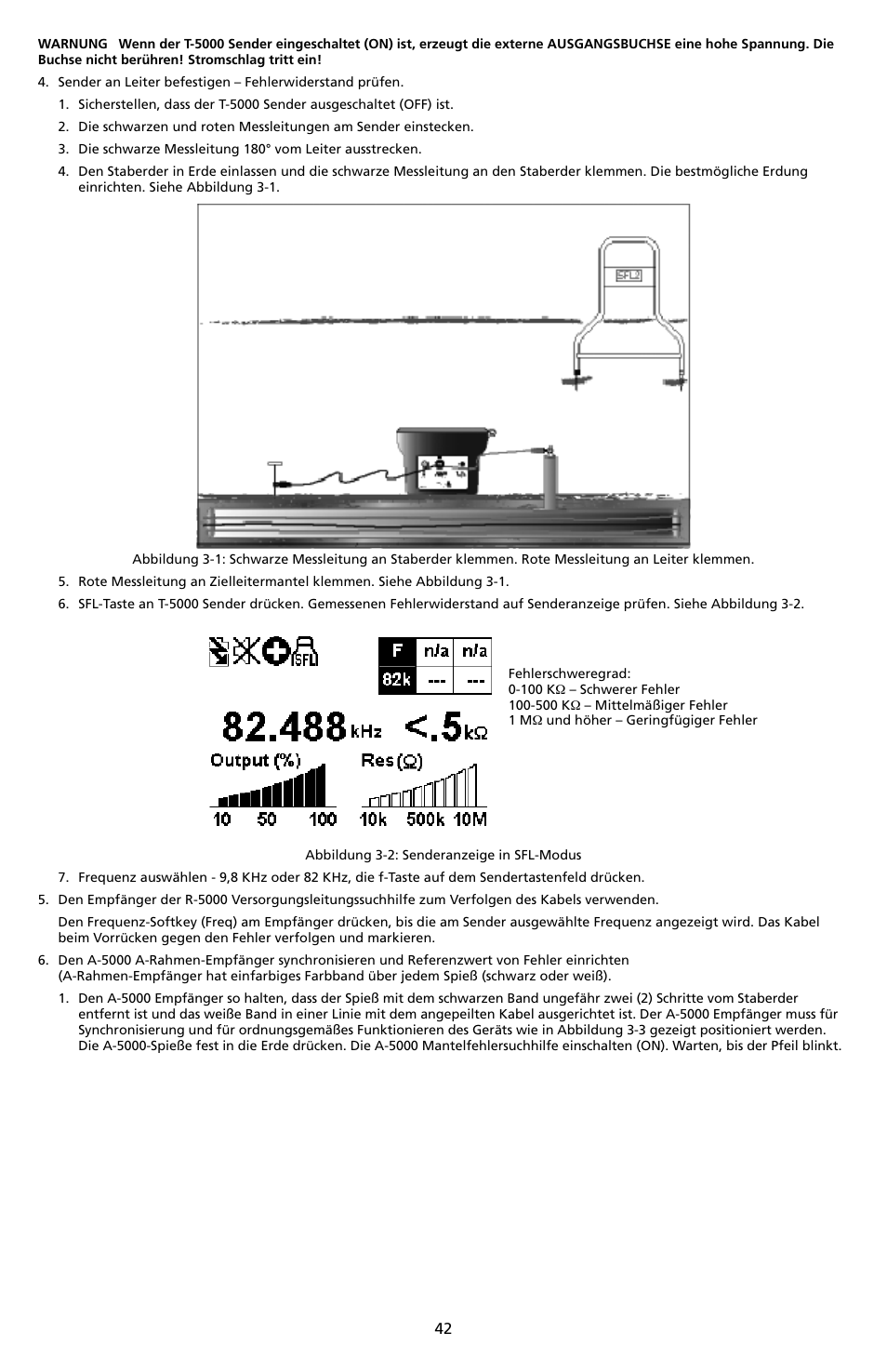 Amprobe A-5000 Sheath Fault Locator User Manual | Page 44 / 110