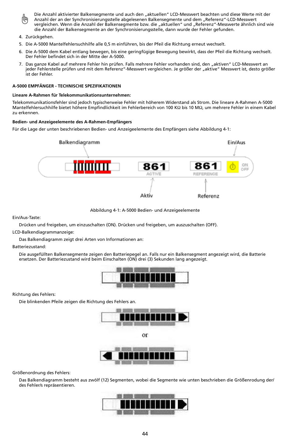 Amprobe A-5000 Sheath Fault Locator User Manual | Page 46 / 110