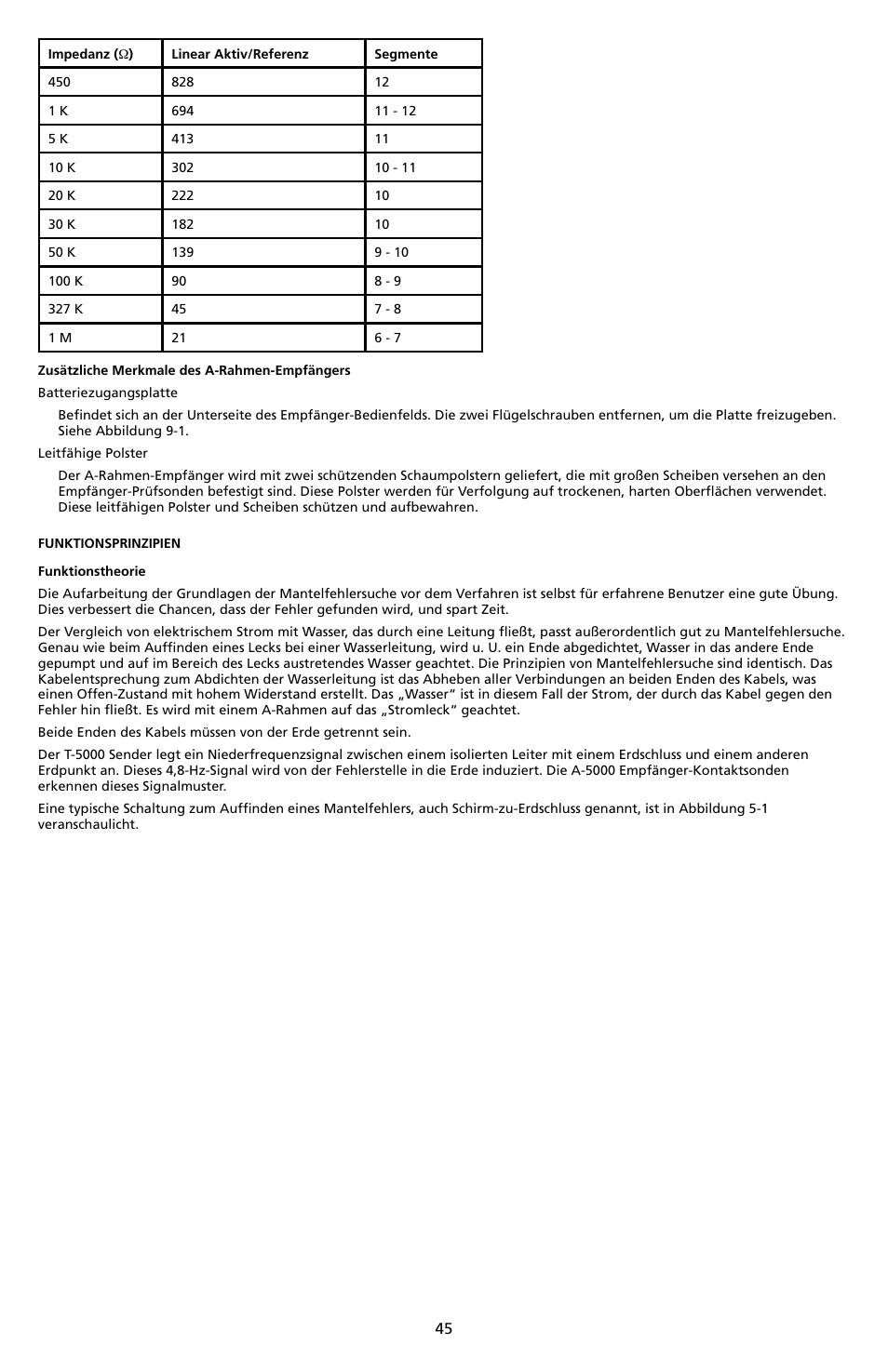 Amprobe A-5000 Sheath Fault Locator User Manual | Page 47 / 110