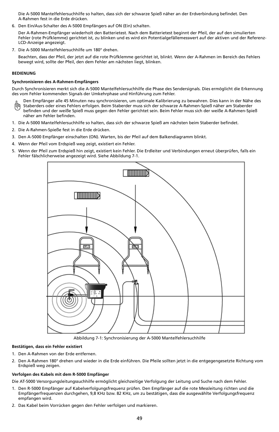 Amprobe A-5000 Sheath Fault Locator User Manual | Page 51 / 110