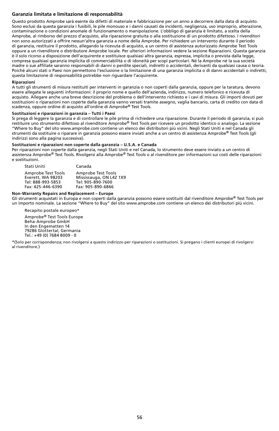 Amprobe A-5000 Sheath Fault Locator User Manual | Page 58 / 110
