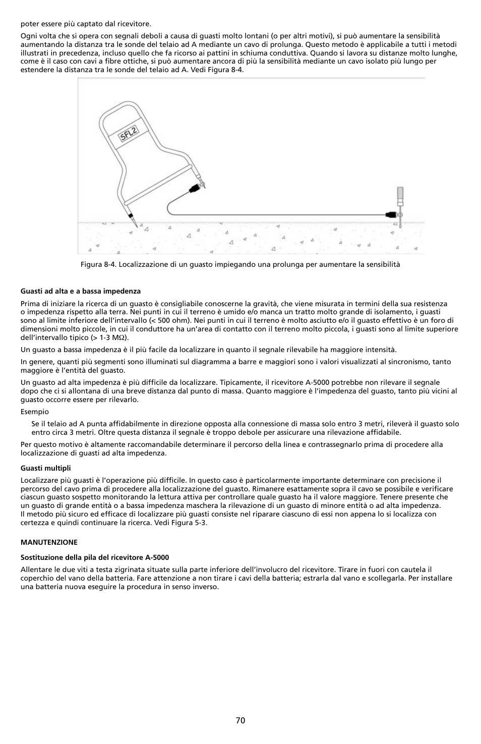Amprobe A-5000 Sheath Fault Locator User Manual | Page 72 / 110