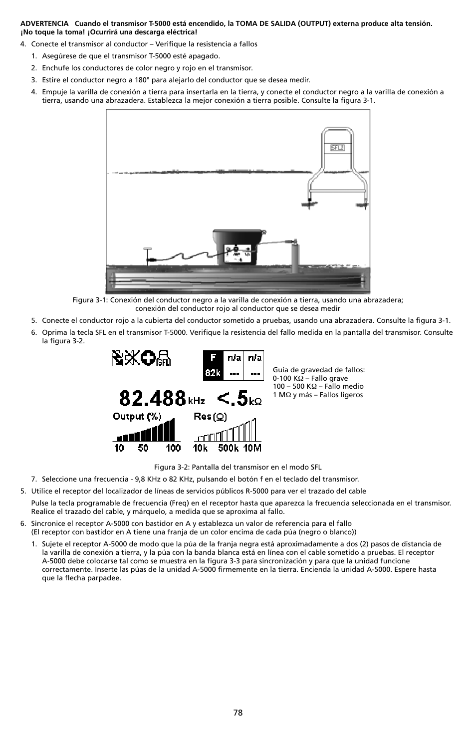 Amprobe A-5000 Sheath Fault Locator User Manual | Page 80 / 110