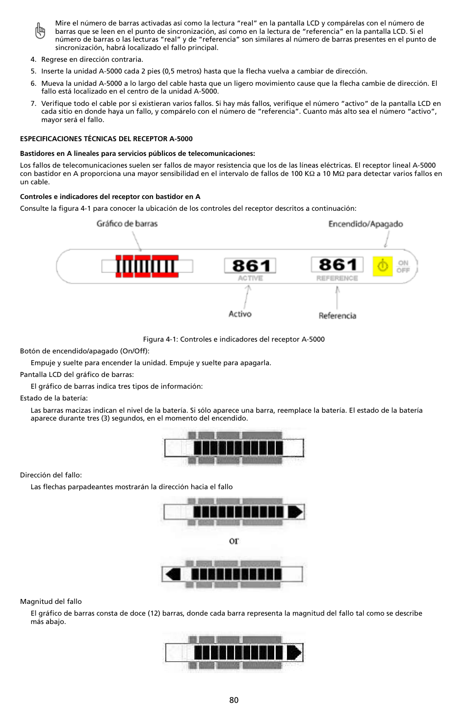 Amprobe A-5000 Sheath Fault Locator User Manual | Page 82 / 110